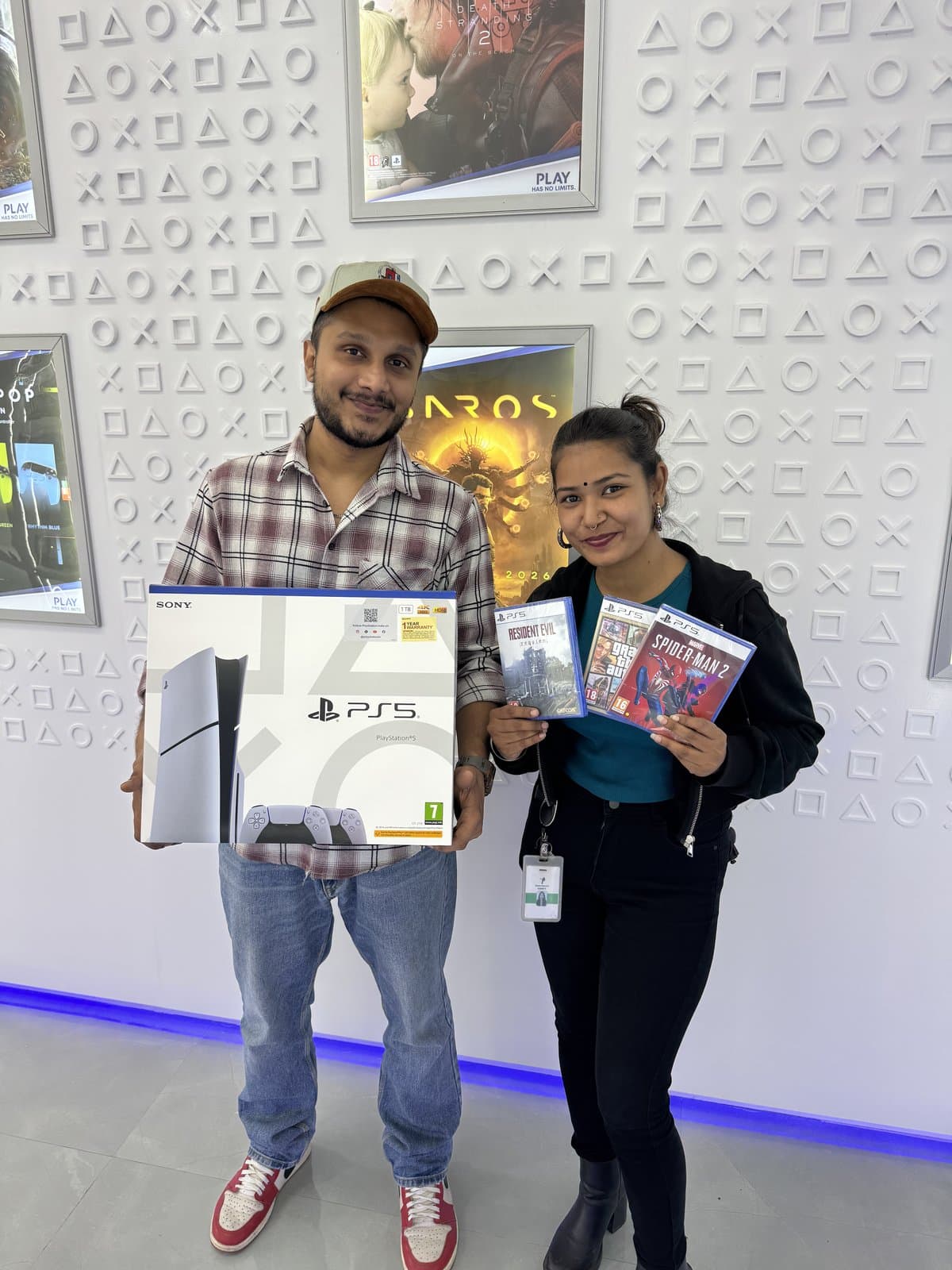 Priya & Karthik on pickup day