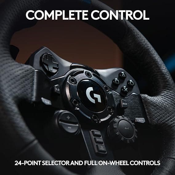 Logitech G923 TrueForce Racing Wheel – product photo · BlueVault Mumbai