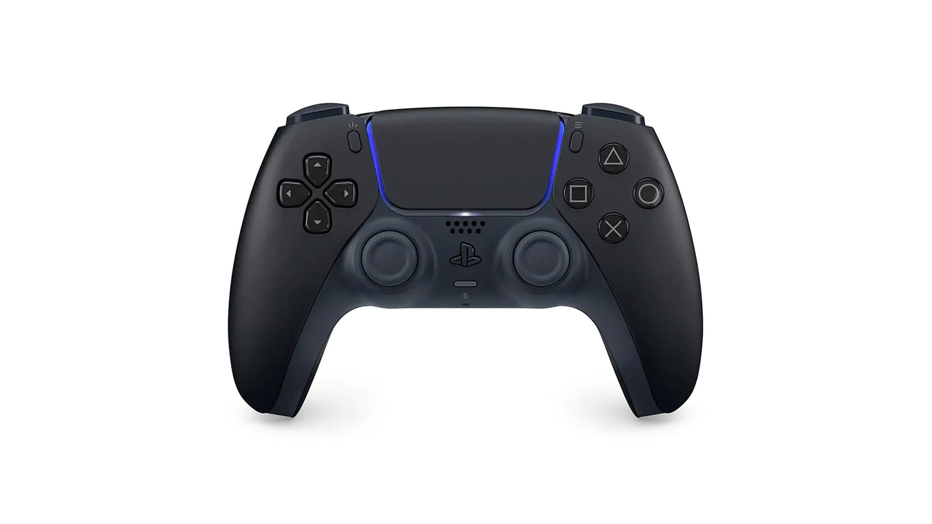 DualSense Midnight Black PS5 controller front view