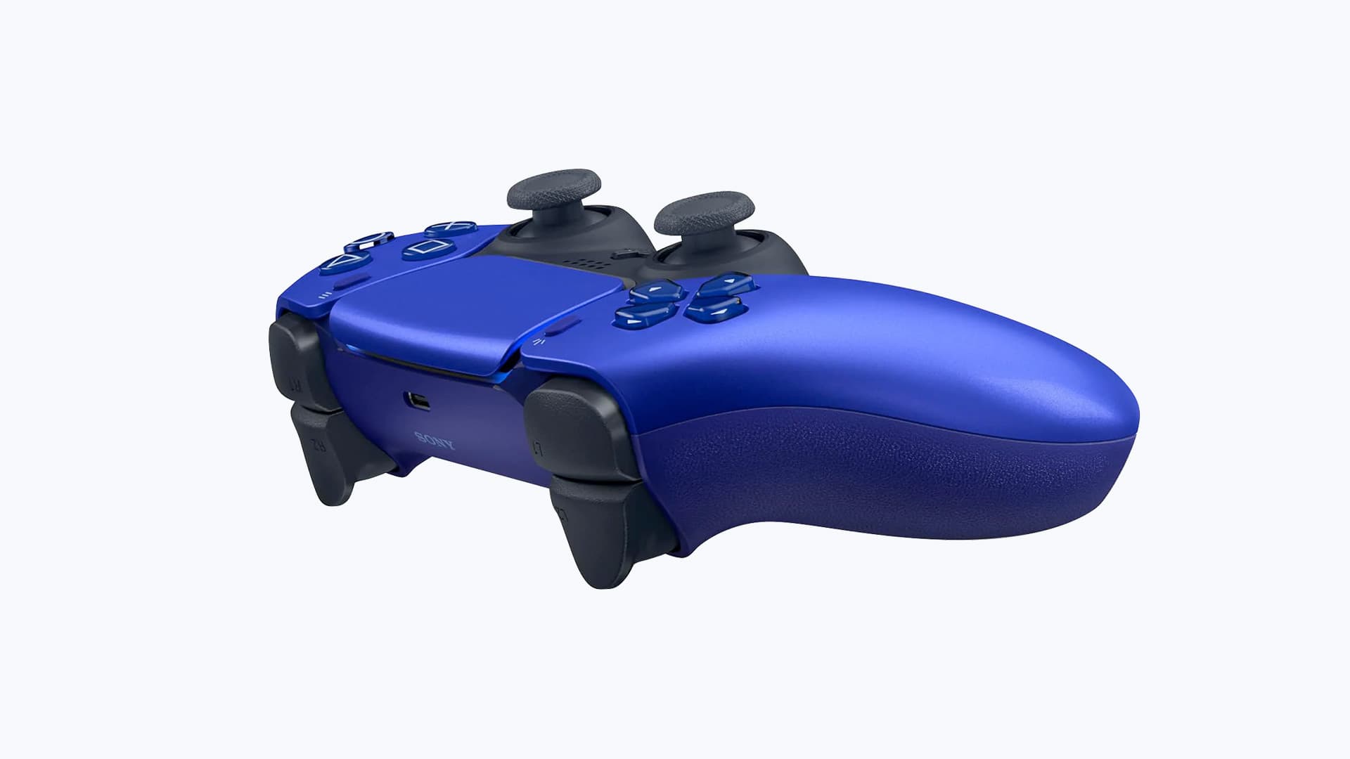 DualSense Cobalt Blue PS5 controller touchpad close-up
