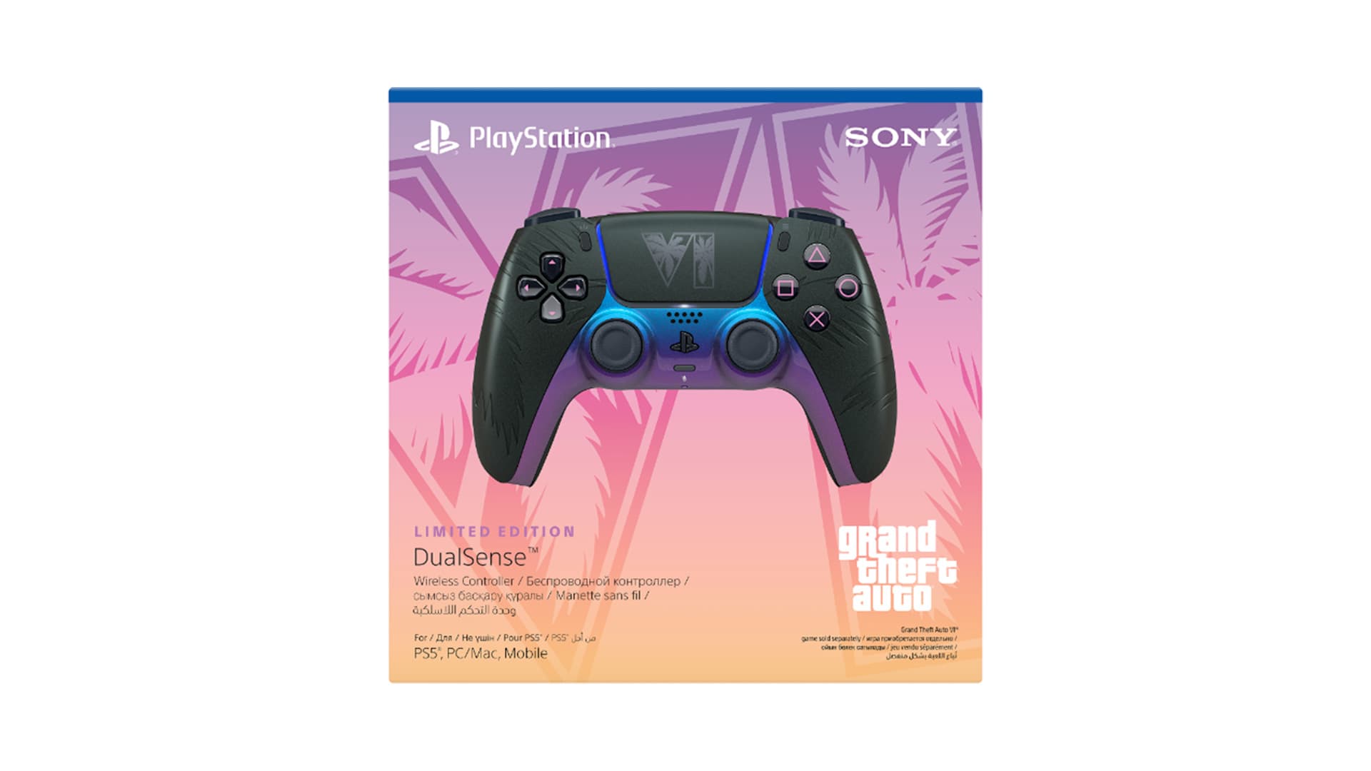 DualSense Wireless Controller – Grand Theft Auto VI Black Limited Edition – BlueVault Mumbai