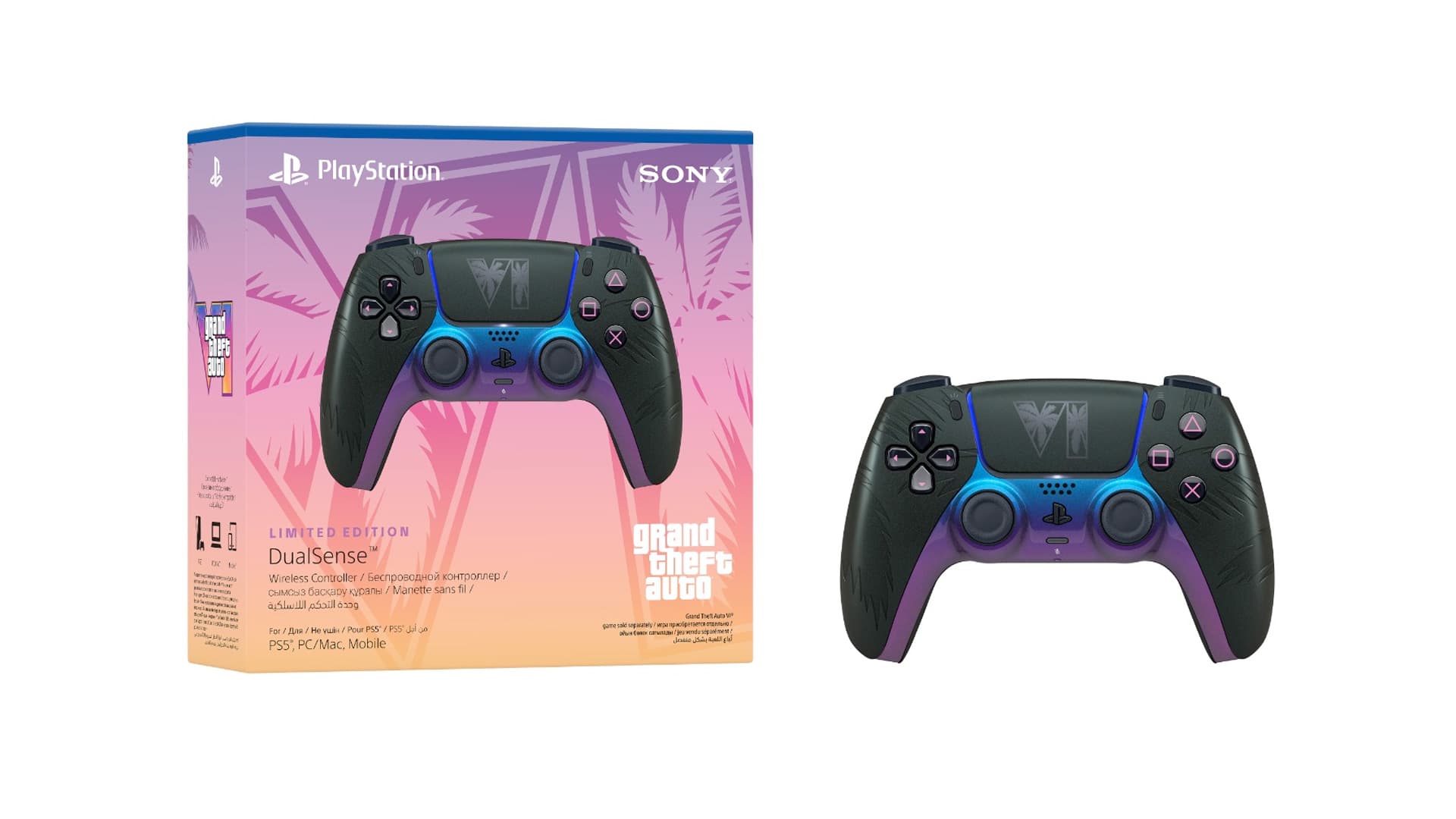 DualSense Wireless Controller – Grand Theft Auto VI Black Limited Edition – BlueVault Mumbai