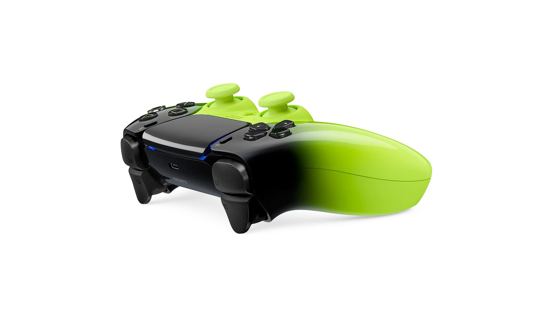 DualSense Remix Green PS5 controller back view