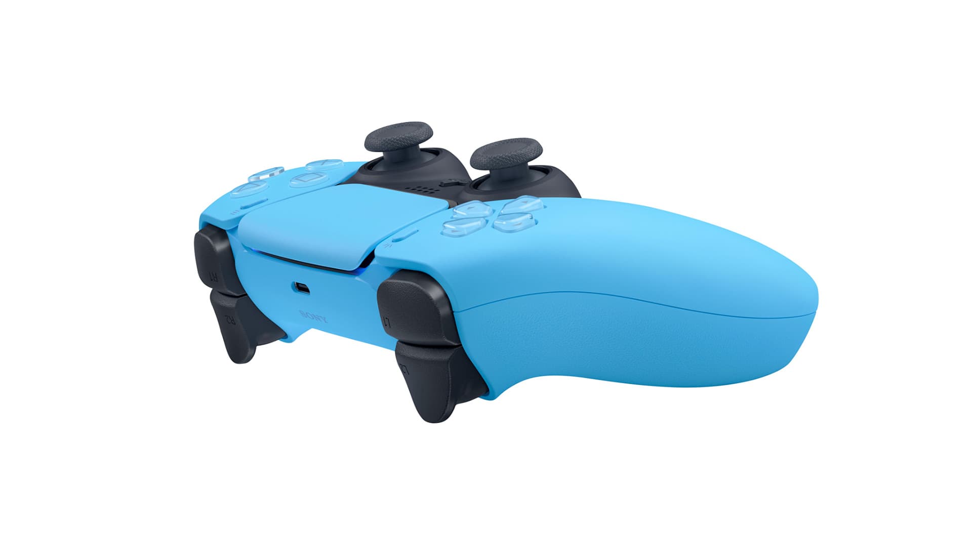 DualSense Starlight Blue PS5 controller back view