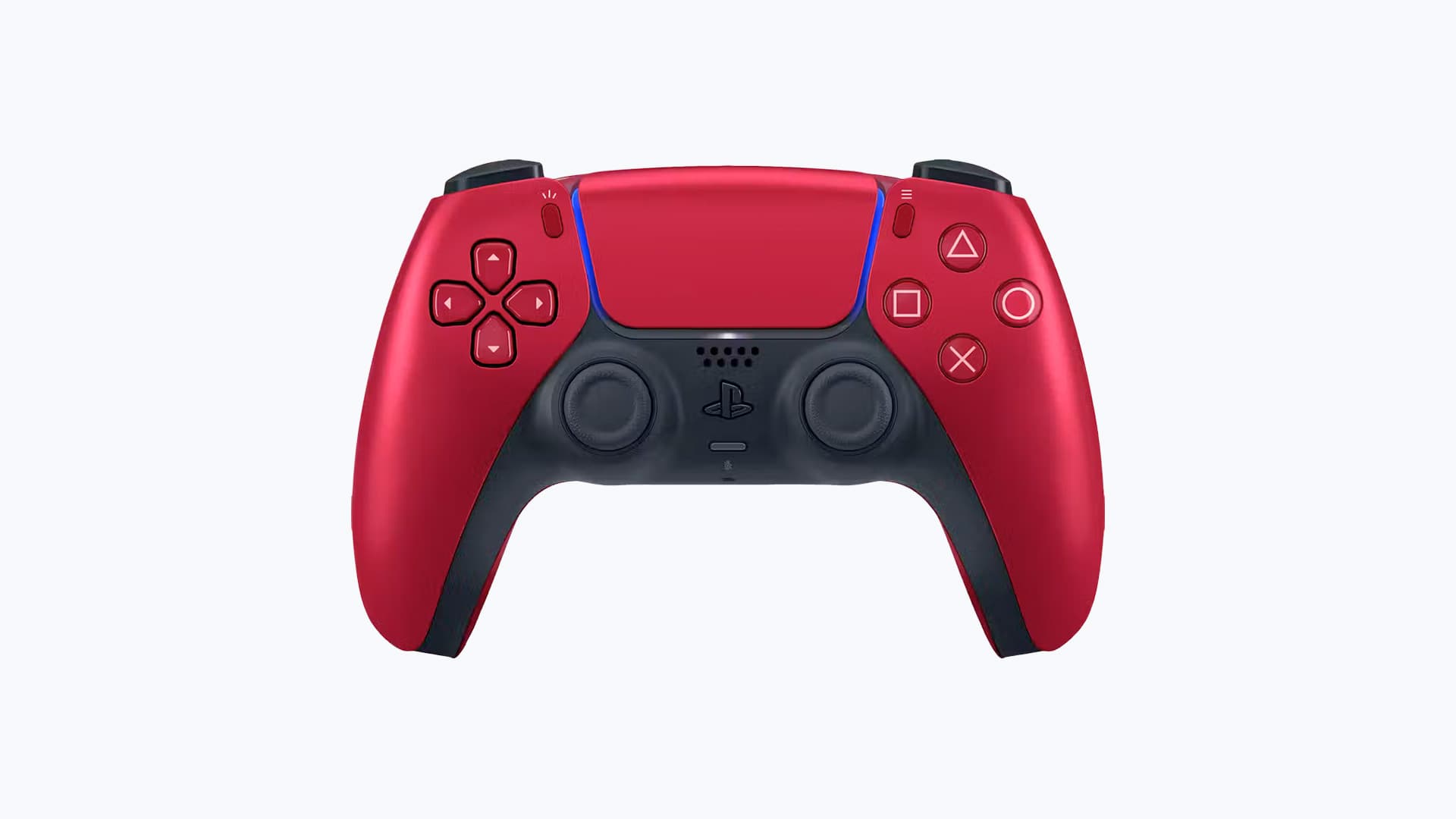 DualSense Volcanic Red PS5 controller back view