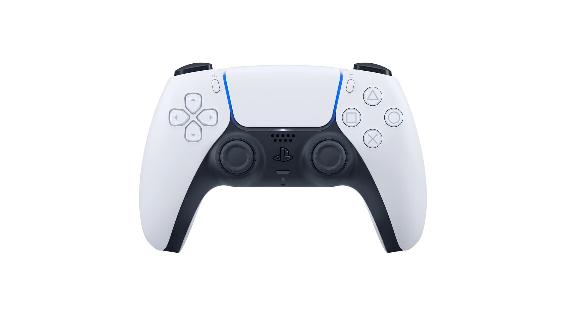 DualSense White PS5 controller front view – Sony wireless controller