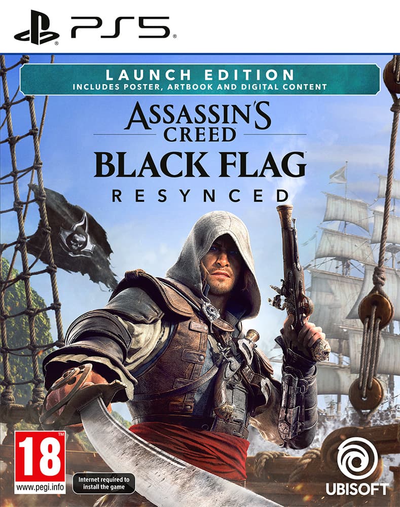 Assassin's Creed Black Flag Resynced PS5 game cover – pre-order at BlueVault Mumbai