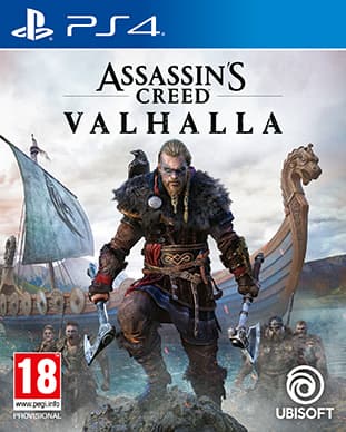 Assassin's Creed Valhalla PS4 game cover – buy at BlueVault Mumbai