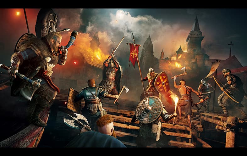 Assassin's Creed Valhalla PS4 gameplay screenshot – BlueVault Mumbai PS4 disc
