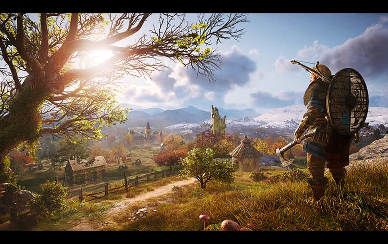 Assassin's Creed Valhalla PS4 gameplay screenshot – BlueVault Mumbai PS4 disc
