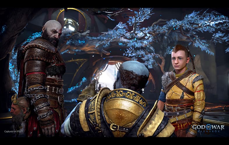 God of War Ragnarok PS4 gameplay screenshot – BlueVault Mumbai PS4 disc