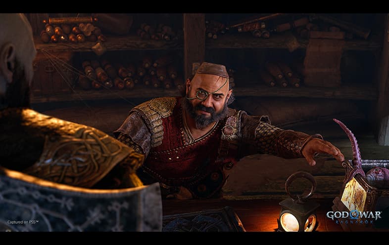 God of War Ragnarok PS4 gameplay screenshot – BlueVault Mumbai PS4 disc
