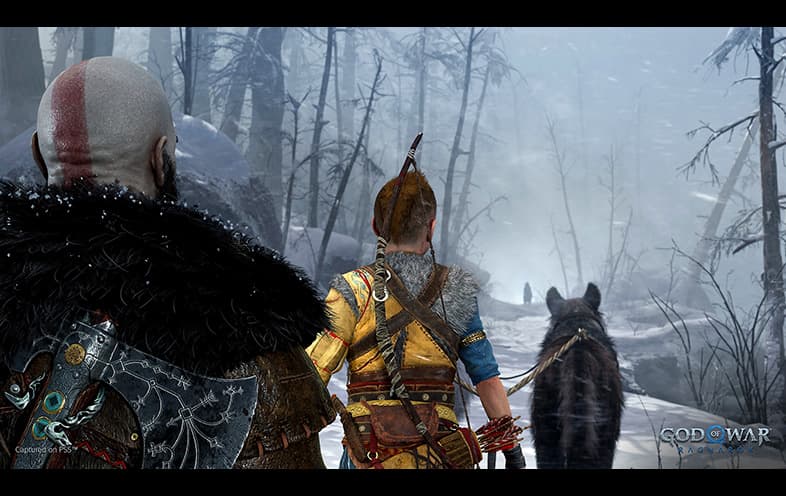 God of War Ragnarok PS4 gameplay screenshot – BlueVault Mumbai PS4 disc