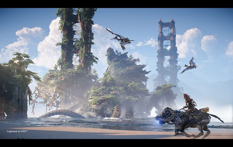 Horizon Forbidden West PS4 gameplay screenshot – BlueVault Mumbai PS4 disc