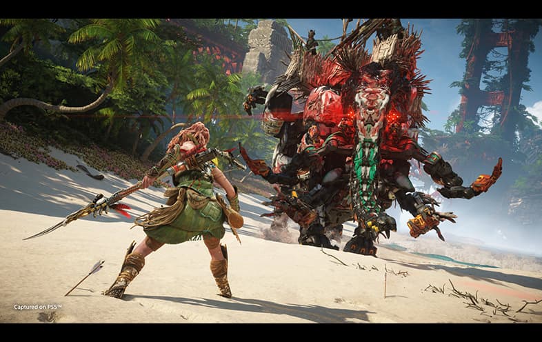 Horizon Forbidden West PS4 gameplay screenshot – BlueVault Mumbai PS4 disc