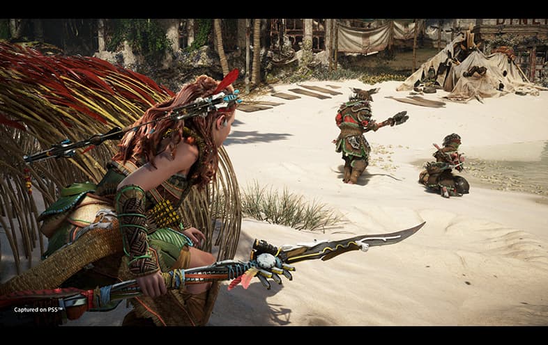 Horizon Forbidden West PS4 gameplay screenshot – BlueVault Mumbai PS4 disc