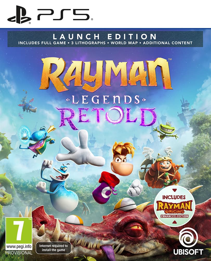 Rayman Legends Retold Launch Edition PS5 game cover – BlueVault Mumbai