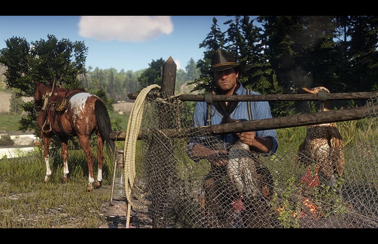 Red Dead Redemption 2 PS4 gameplay screenshot – BlueVault Mumbai PS4 disc
