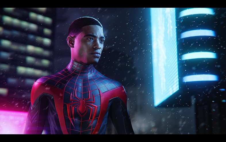 Marvel's Spider-Man Miles Morales PS4 gameplay screenshot – BlueVault Mumbai PS4 disc