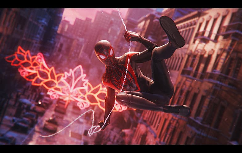 Marvel's Spider-Man Miles Morales PS4 gameplay screenshot – BlueVault Mumbai PS4 disc