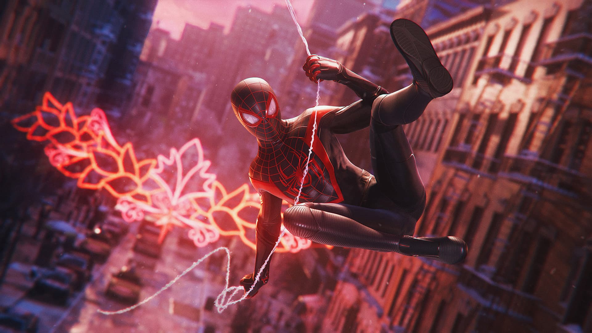 Spider-Man Miles Morales PS5 swinging gameplay in New York