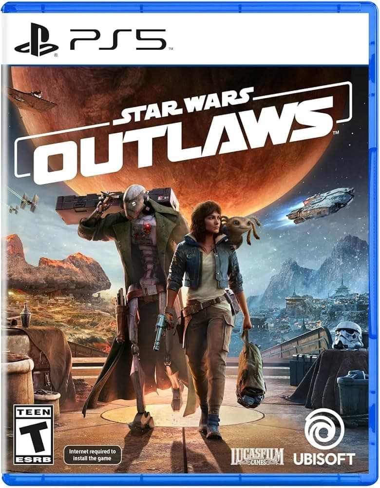 Star Wars Outlaws PS5 game cover – buy at BlueVault Mumbai