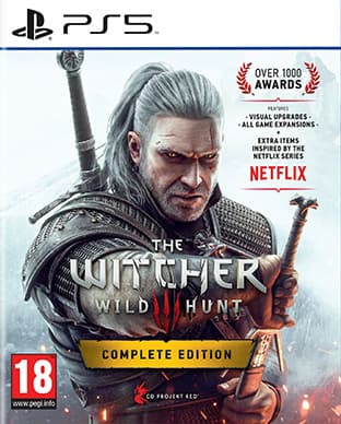 The Witcher 3 Wild Hunt Complete Edition PS5 game cover – buy at BlueVault Mumbai