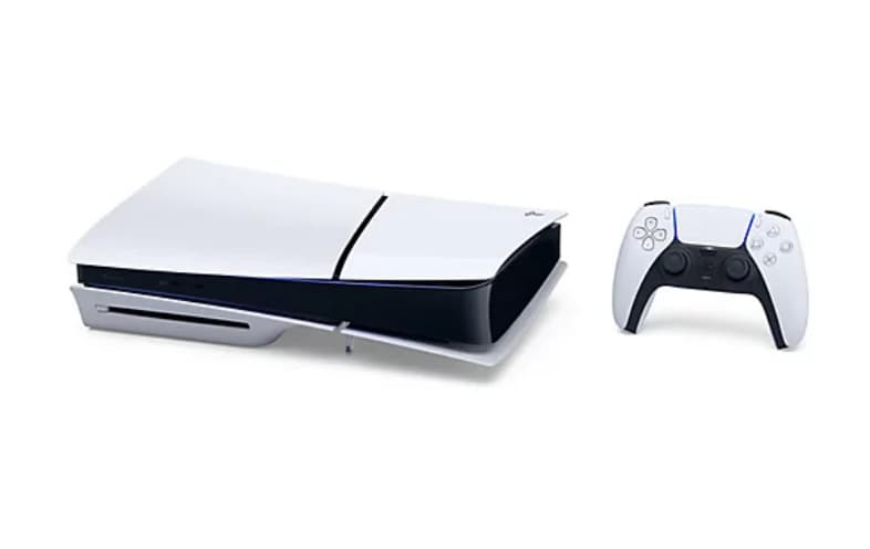 PS5 Slim Disc Edition box contents – console, DualSense, cables